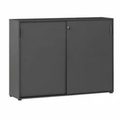 Null Möbelpartner Schiebetürenschrank Hippo | Large | HxBxT 120x160x40 Cm |Anthrazit Von PROREGAL