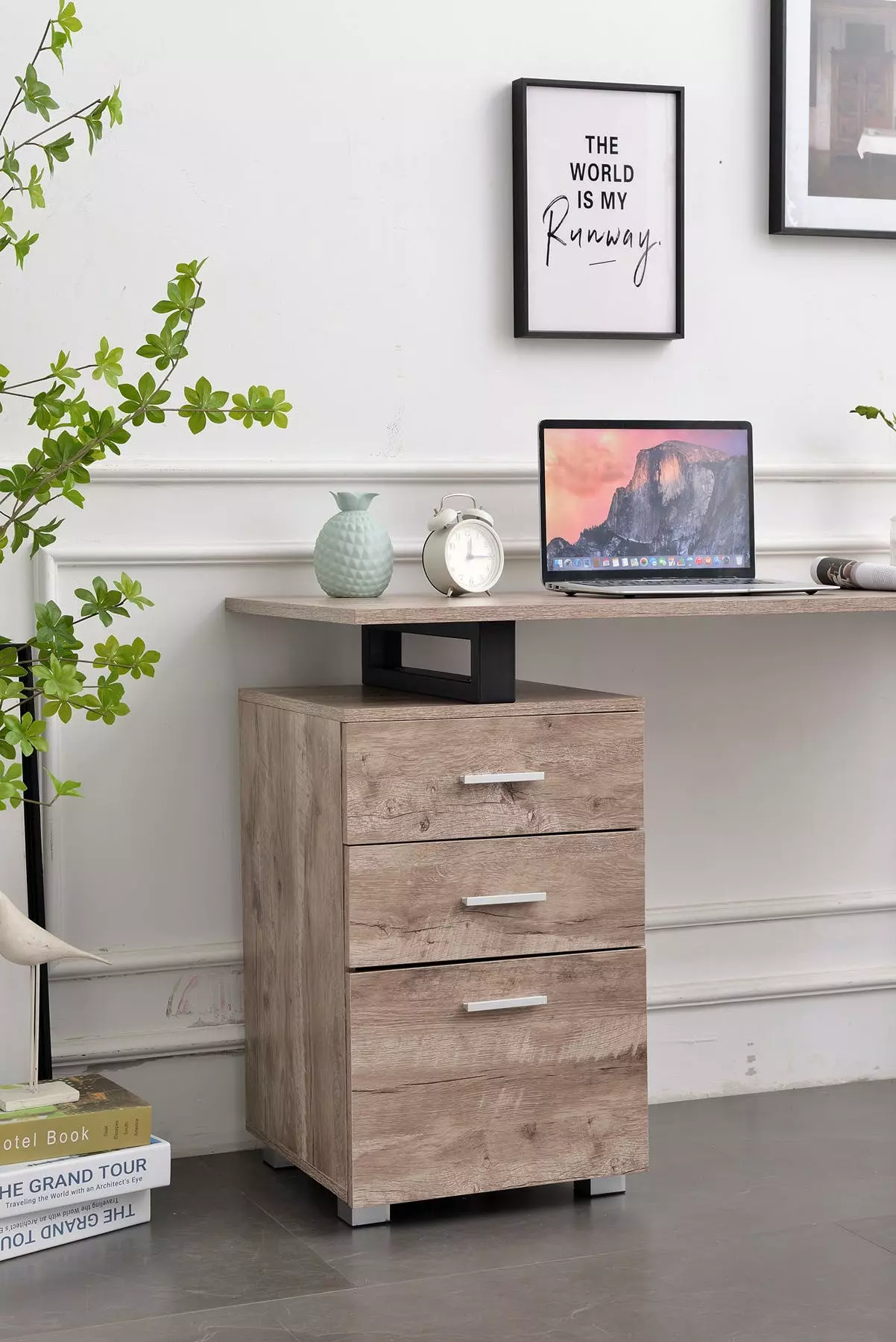 CLP Schreibtisch Stockton Hellbraun 8 CLP Schreibtisch Stockton Hellbraun – Bild 6