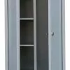 Lullmann Spind Metallschrank Abschließbar Kleiderspind Besenschrank 180x80x50cmm 515720 Lichtgrau